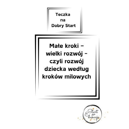Teczka na Dobry Start - Małe kroki wielki rozwój