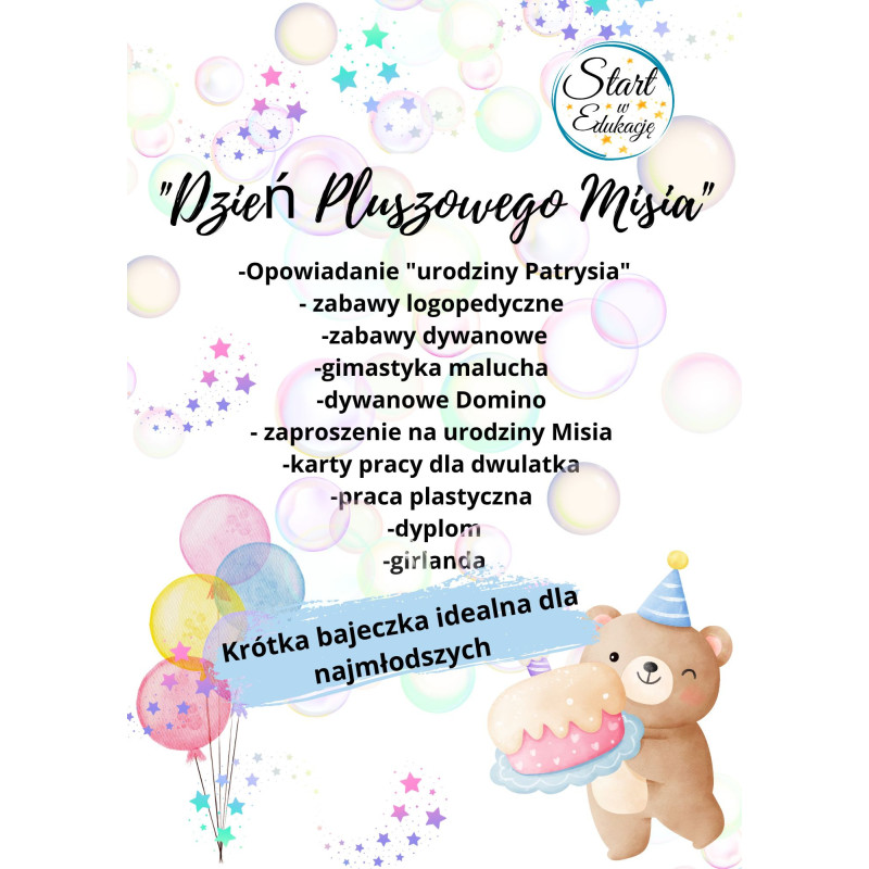 Dzień pluszowego misia czyli czas na urodziny Patrysia