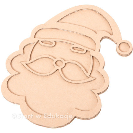 Wysypywanka sensoryczna Święty Mikołaj z wąsami