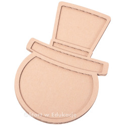 Głowa bałwanka - Wysypywanka sensoryczna