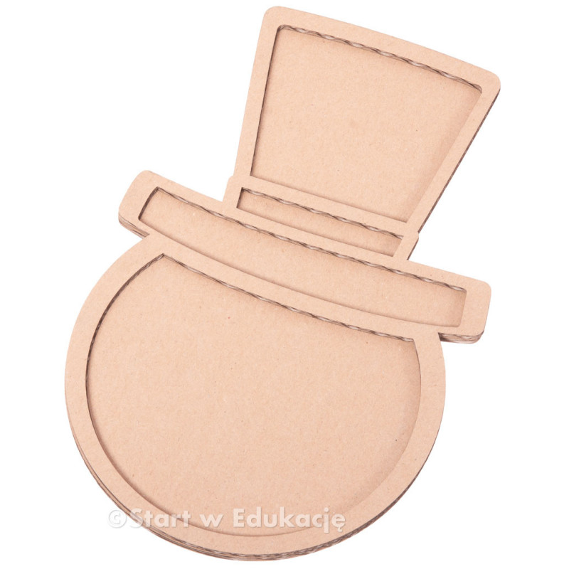 Głowa bałwanka - Wysypywanka sensoryczna