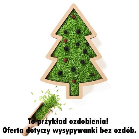 Choinka na Boże narodzenie - Wysypywanka sensoryczna