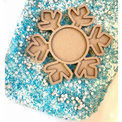 Płatek Śniegu - Śnieżynka - Wysypywanka sensoryczna