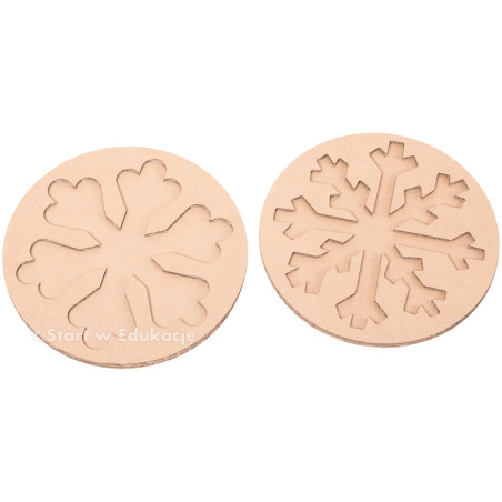 Zestaw 2x Płatek Śniegu - Duża Śnieżynka - płatki śniegu Wysypywanka sensoryczna