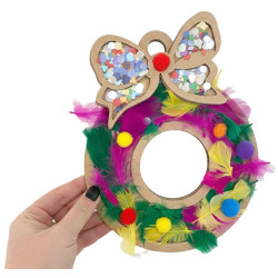 Wianek świąteczny Boże Narodzenie - Wysypywanka sensoryczna