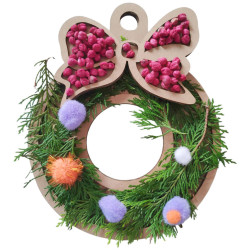 Wianek świąteczny Boże Narodzenie - Wysypywanka sensoryczna