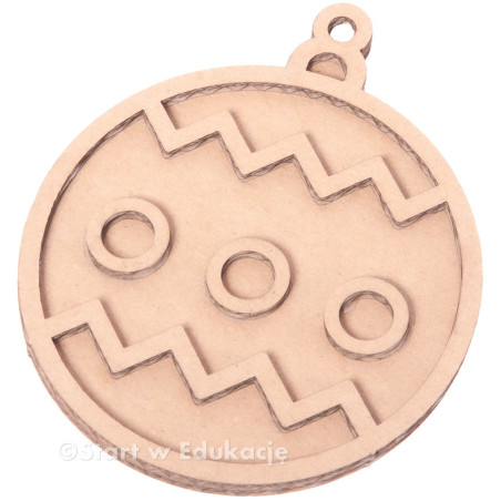 Bombka choinkowa okrągła z wzorkami duża 22cm - bombki choinkowe - Wysypywanka sensoryczna