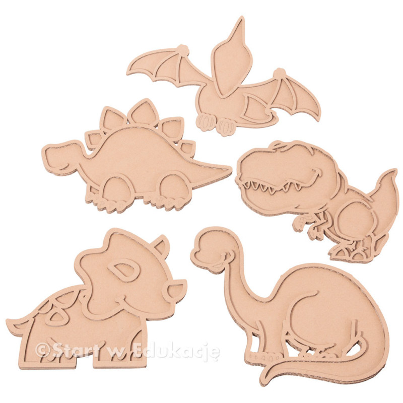 Sensoryczne dinozaury - 5 sztuk