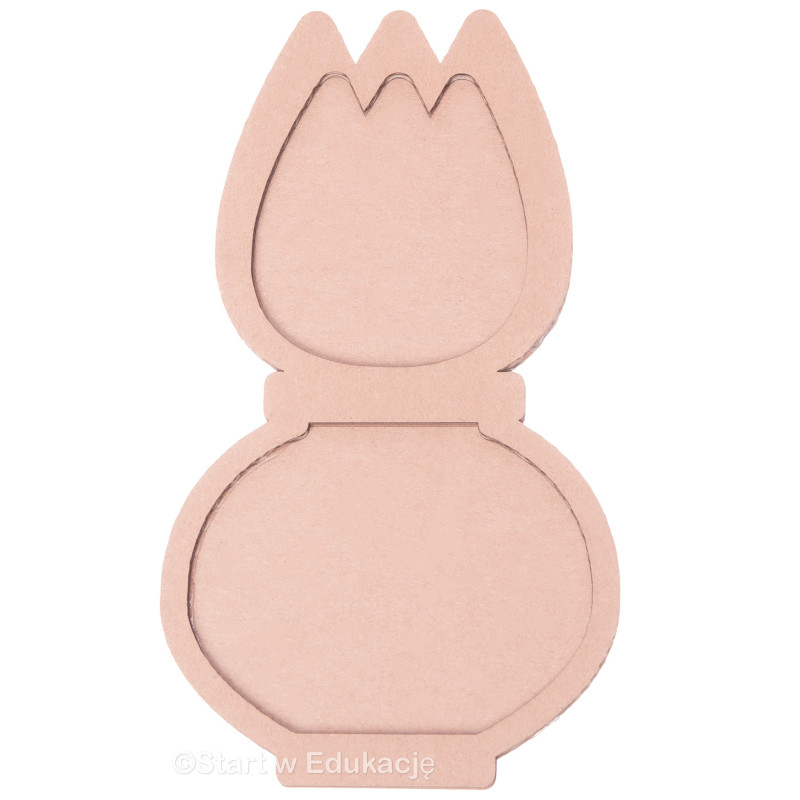 Kwiatek - Tulipan w wazonie - Wysypywanka sensoryczna