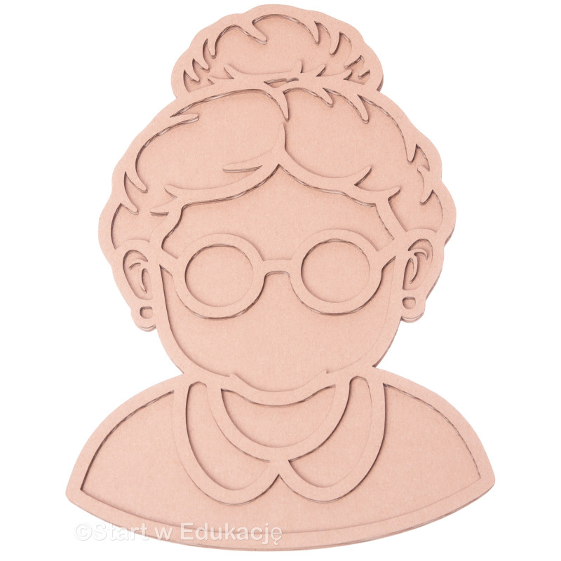 Babcia duża 30cm - dzień Babci - Wysypywanka sensoryczna