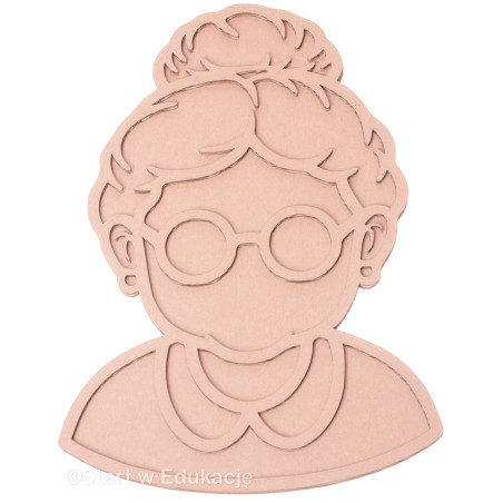 Babcia duża 30cm - dzień Babci - Wysypywanka sensoryczna