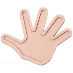 Rączka Ręka Dłoń - dzień Babci i Dziadka - Wysypywanka sensoryczna