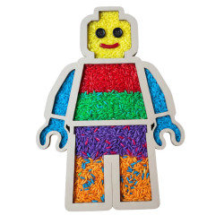 Ludzik figurka na Dzień lego - Wysypywanka sensoryczna