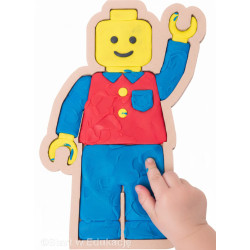 Ludzik figurka na Dzień lego - Wysypywanka sensoryczna