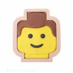 Ludzik głowa na Dzień lego - Wysypywanka sensoryczna