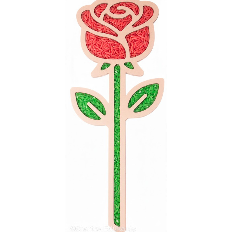 Kwiatek Róża Różyczka - Wysypywanka sensoryczna