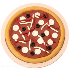 Pizza mała - Dzień pizzy - Wysypywanka sensoryczna