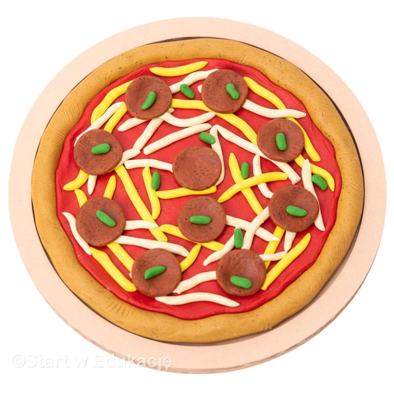 Pizza mała - Dzień pizzy - Wysypywanka sensoryczna