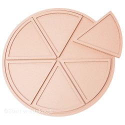 Pizza na kawałki - 6szt + talerzyk - Dzień pizzy - Wysypywanka sensoryczna