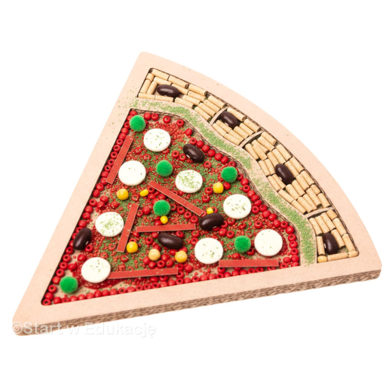 Pizza neapolitańska slice kawałek - Dzień pizzy - Wysypywanka sensoryczna