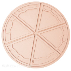 Pizza neapolitańska na kawałki - 6szt + talerzyk - Dzień pizzy - Wysypywanka sensoryczna