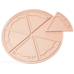 Pizza neapolitańska na kawałki - 6szt + talerzyk - Dzień pizzy - Wysypywanka sensoryczna