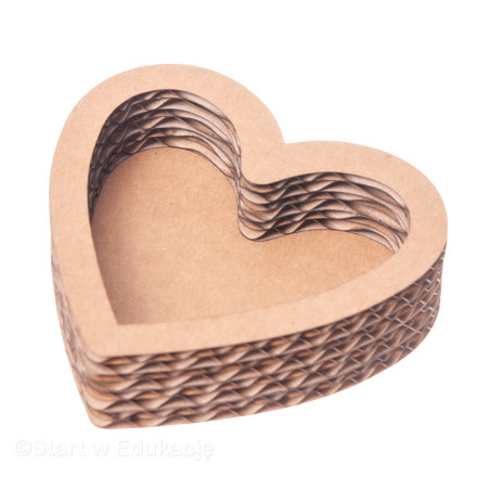 Serduszko Serce - walentynki - Wysypywanka sensoryczna