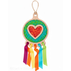 Łapacz snów Serce - walentynki - Wysypywanka sensoryczna