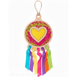 Łapacz snów Serce - walentynki - Wysypywanka sensoryczna