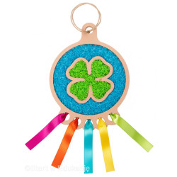 Łapacz snów Koniczynka - walentynki - Wysypywanka sensoryczna