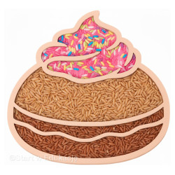 Pączek z bitą śmietaną - tłusty czwartek - Wysypywanka sensoryczna