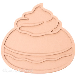 Pączek z bitą śmietaną - tłusty czwartek - Wysypywanka sensoryczna