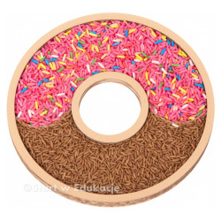 Pączek Donut prosty mały - tłusty czwartek - Wysypywanka sensoryczna