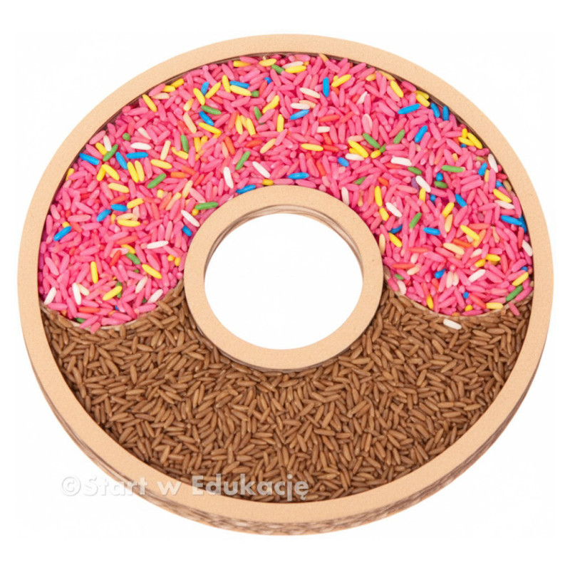 Pączek Donut prosty mały - tłusty czwartek - Wysypywanka sensoryczna