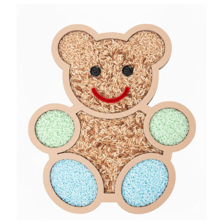 Miś przytulanka - Wysypywanka sensoryczna