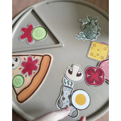 Projekt Pizza - 6szt + talerzyk - Dzień pizzy