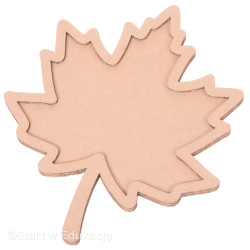 Liść klonu duży - Wysypywanka sensoryczna - pomoc montessori