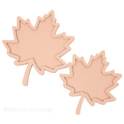 Liść klonu mały - Wysypywanka sensoryczna - pomoc montessori