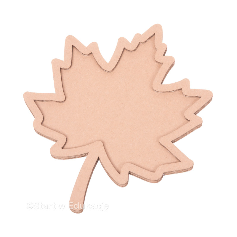 Liść klonu mały - Wysypywanka sensoryczna - pomoc montessori