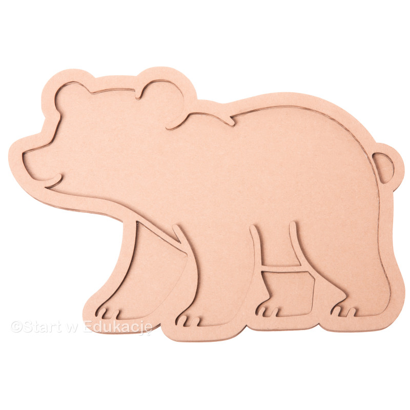 Miś - niedźwiedź polarny - Wysypywanka sensoryczna