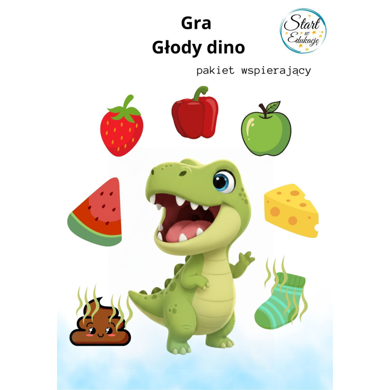 Głodny dino - Gra