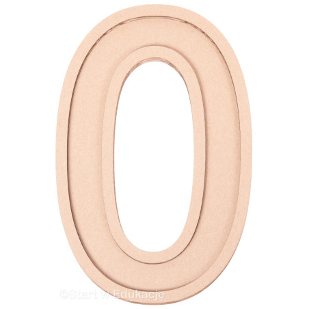 Cyfra 0 - Wysypywanka sensoryczna