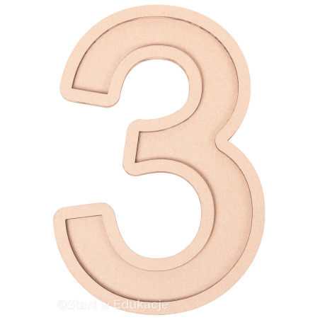 Cyfra 3 - Wysypywanka sensoryczna