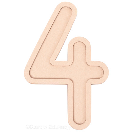 Cyfra 4 - Wysypywanka sensoryczna