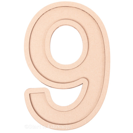 Cyfra 9 - Wysypywanka sensoryczna