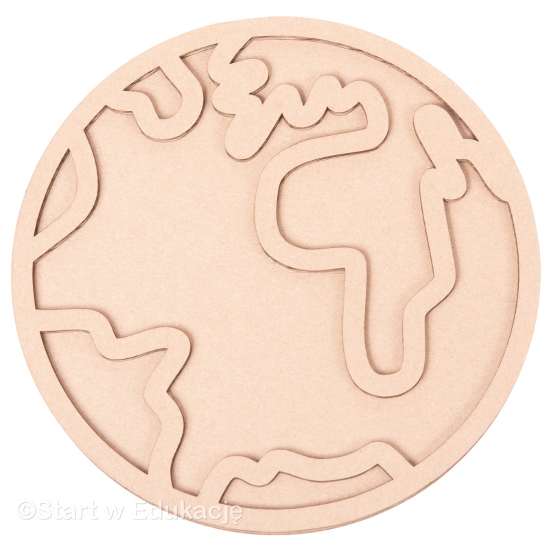 ZIemia - kula ziemska mapa - Wysypywanka sensoryczna