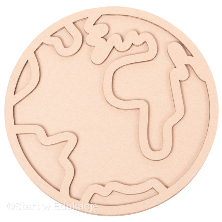 ZIemia - kula ziemska mapa - Wysypywanka sensoryczna