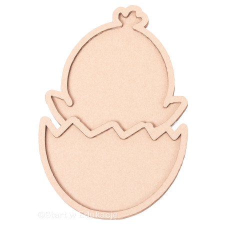 Wielkanoc jajko kurczak pisklak - Wysypywanka sensoryczna Wielkanoc