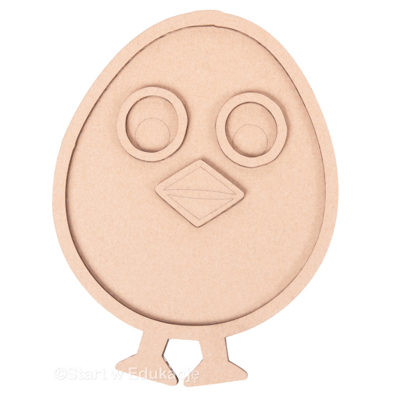 Wielkanoc jajko kurczak pisklak - Wysypywanka sensoryczna Wielkanoc