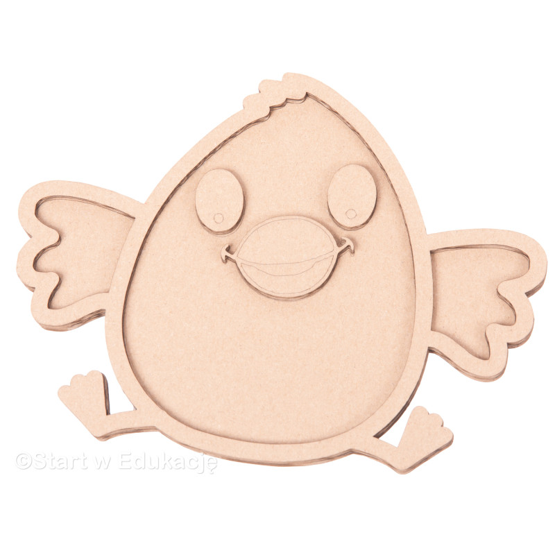 Wielkanoc wesoły kurczak pisklak - Wysypywanka sensoryczna Wielkanoc